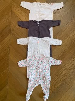 Lot De 4 Dors-bien Petit Bateau Multicolor 3 Mois