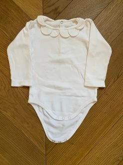 Body Jacadi Col Festonné Blanc 12 Mois