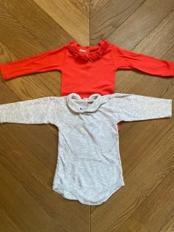 Lot De 2 Bodies Petit Bateau Col Travaillé 12 Mois