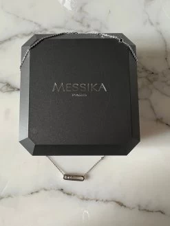 Collier Messika Baby Move En Or Blanc -Femmes Boutique IMG 8836