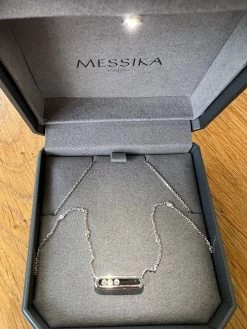 Collier Messika Baby Move En Or Blanc -Femmes Boutique IMG 8845