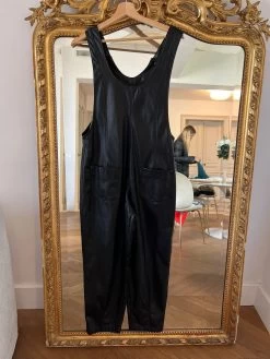 Ariane Brodier Combinaison Pantalon Zara Simili Cuir