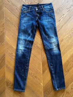 Ariane Brodier Jean Dsquared Bleu Brut Foncé