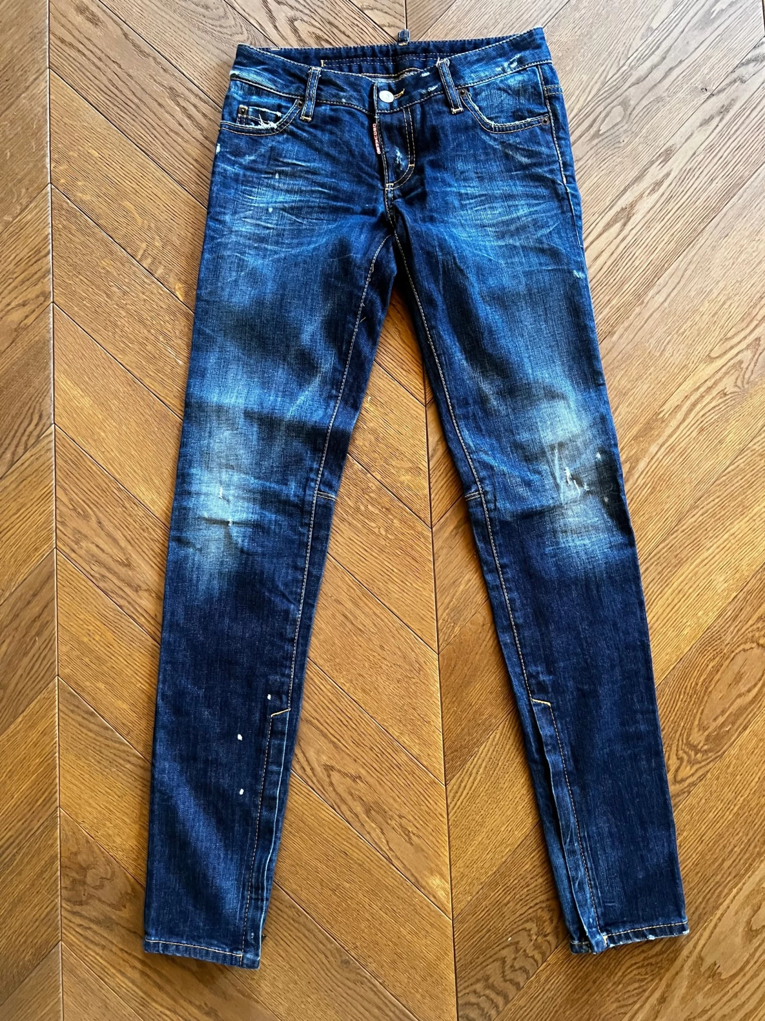 Ariane Brodier Jean Dsquared Bleu Brut Foncé 3 Ariane Brodier Jean Dsquared Bleu Brut Foncé