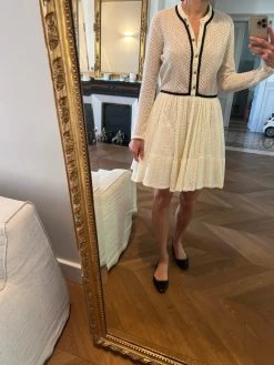 Ariane Brodier Robe Maje Ecrue à Crochet