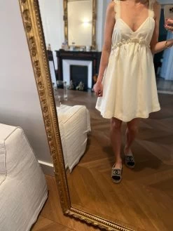 Ariane Brodier Robe Sezane Courte Clothide Neuve Ecrue -Femmes Boutique ariane brodier robe sezane courte clothide neuve ecrue ariane 7