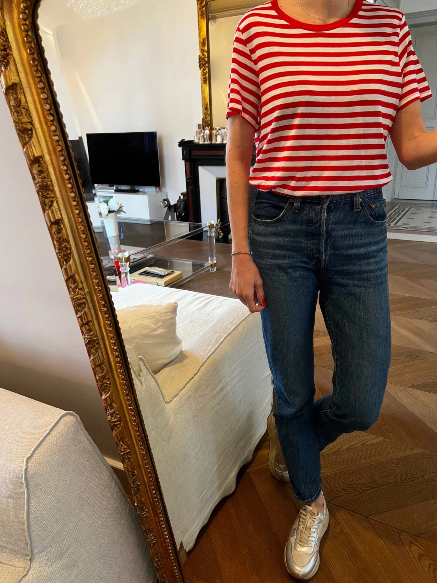 Ariane Brodier T Shirt Monki Neuf à Rayures Blanches Et Rouge 3 Ariane Brodier T Shirt Monki Neuf à Rayures Blanches Et Rouge