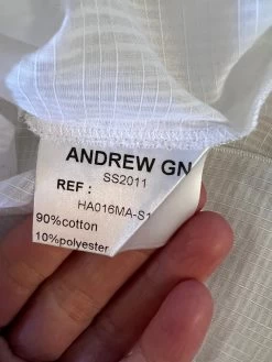 Blouse Andrew Gn Blanche -Femmes Boutique blouse andrew gn blanche 5