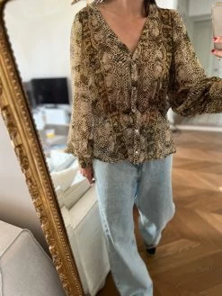 Blouse Morgan Imprimée Python