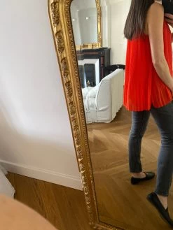 Blouse Rouge Plissée Rouge -Femmes Boutique blouse rouge plissee rouge 4