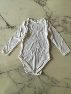 Body Blanc Basic CA Taille 6-9 Mois