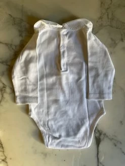Body Jacadi Blanc Col Claudine 6 Mois -Femmes Boutique body jacadi blanc col claudine 3