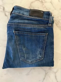 Charlotte Pirroni Jean Slim Fit Zara Troué Bleu Brut -Femmes Boutique charlotte pirroni jean slim fit zara troue bleu brut 5