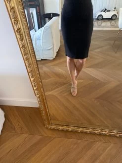 Charlotte Pirroni Jupe Zara Noire Fermeture Sur Le Côté