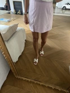 Charlotte Pirroni Mini Jupe Fendue à Taille Haute Et Imprimé Carreaux -Femmes Boutique charlotte pirroni mini jupe fendue a taille haute et imprime carreaux 4