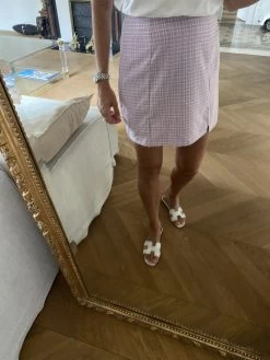 Charlotte Pirroni Mini Jupe Fendue à Taille Haute Et Imprimé Carreaux -Femmes Boutique charlotte pirroni mini jupe fendue a taille haute et imprime carreaux 6