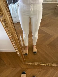 Charlotte Pirroni Pantalon Blanc Zara Classique