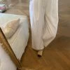 Charlotte Pirroni Pantalon Shein Premium Neuf Blanc évasé