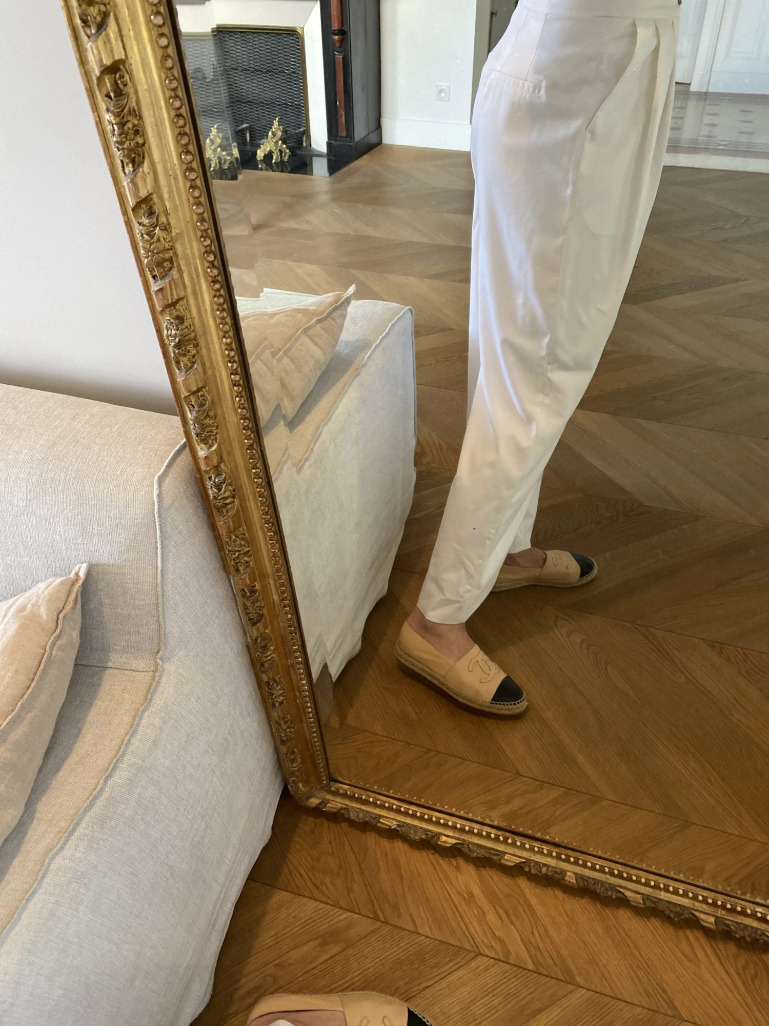 Charlotte Pirroni Pantalon Shein Premium Neuf Blanc évasé 5 Charlotte Pirroni Pantalon Shein Premium Neuf Blanc évasé – Image 3