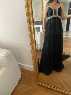 Charlotte Pirroni Robe De Soirée Noire Avec Strass -Femmes Boutique charlotte pirroni robe de soiree noire avec strass 4 414ee6fc f57b 43cb b980 e20a839d209e