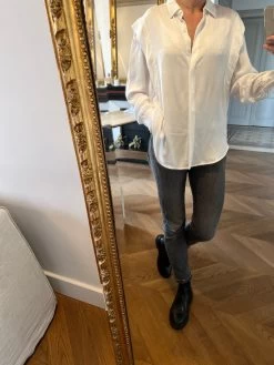 Lisa Chemise Bash Blanche Fluide Petits Volants