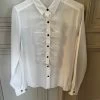Chemise Claudie Pierlot Blanche Froufrou 2 Chemise Claudie Pierlot Blanche Froufrou -Femmes Boutique chemise claudie pierlot blanche froufrou 1