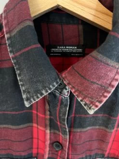 Chemise Zara à Carreaux Délavée 8 Chemise Zara à Carreaux Délavée -Femmes Boutique chemise zara a carreaux delavee claire 3