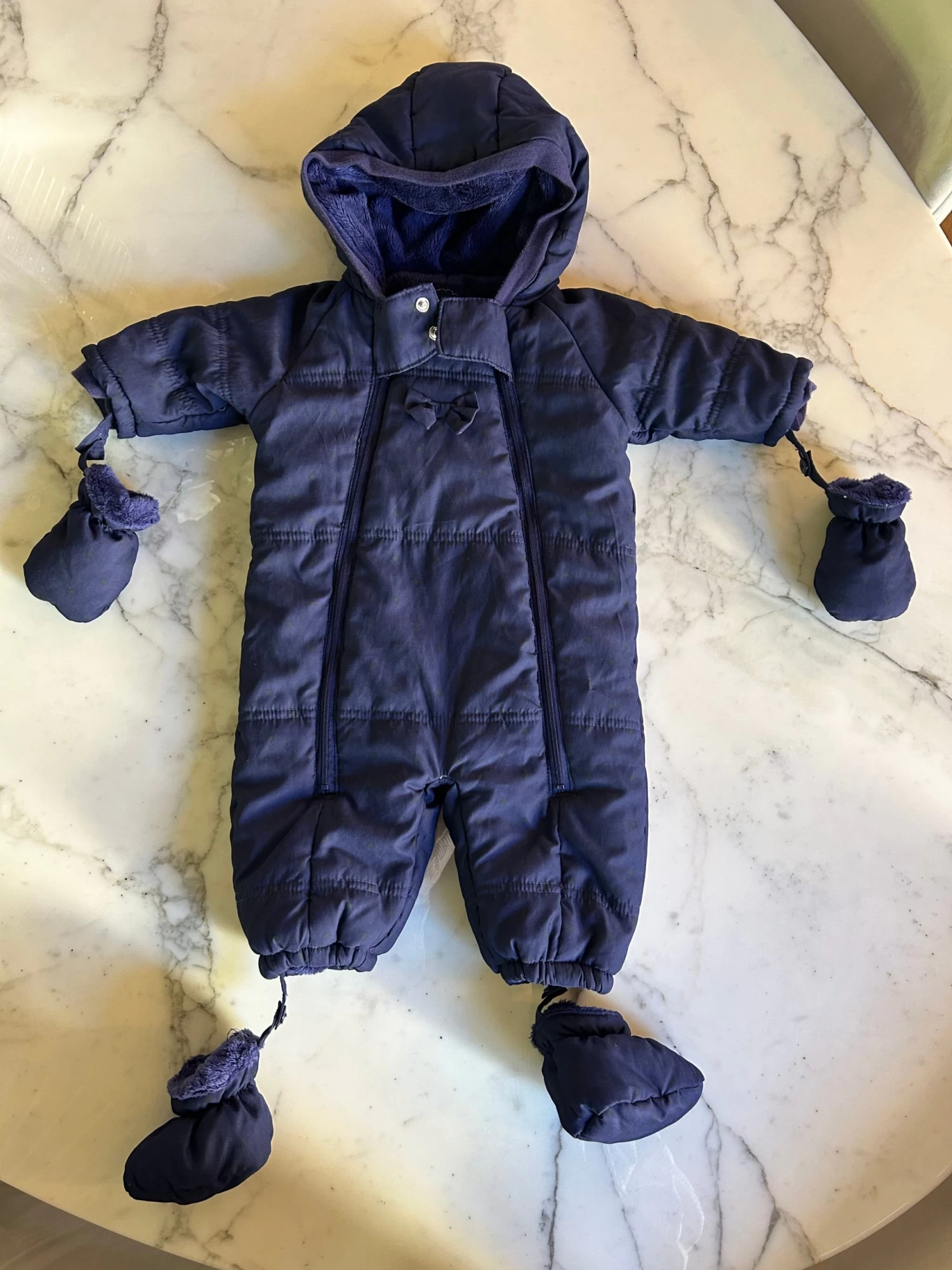 Combinaison Pilote Tape à L'oeil Bleu Marine 3 Mois 4 Combinaison Pilote Tape à L'oeil Bleu Marine 3 Mois – Image 2