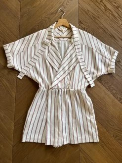 Combishort Maje à Rayures Bordeaux