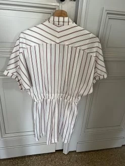 Combishort Maje à Rayures Bordeaux -Femmes Boutique combishort maje a rayures bordeaux pauline 3