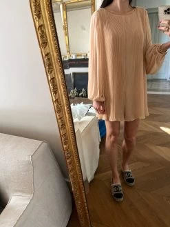 Combishort Plissée Zara Vieux Rose