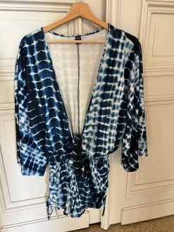 Combishort Tie And Dye Bleu -Femmes Boutique combishort tie and dye bleu marion j 4