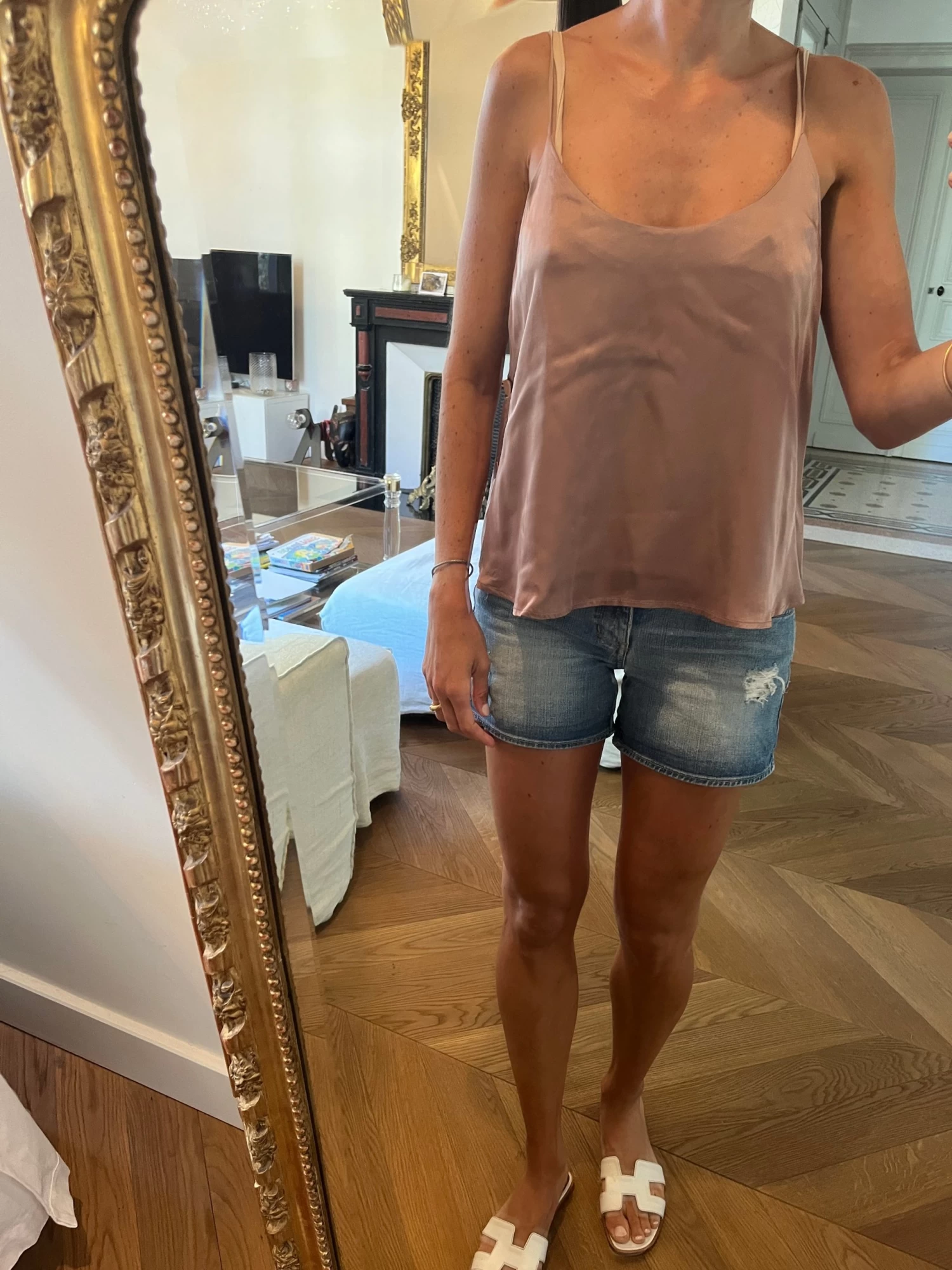 Débardeur Mango Satin Marron 4 Débardeur Mango Satin Marron – Image 2