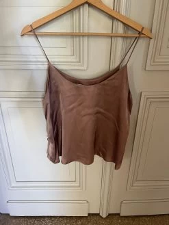 Débardeur Mango Satin Marron 16 Débardeur Mango Satin Marron -Femmes Boutique debardeur mango satin marron 7