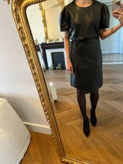 Lisa Ensemble Jupe Et Top Bash En Cuir