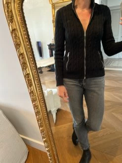 Lisa Gilet Ralph Lauren Noir