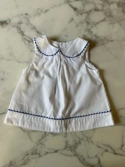 Haut Blanc Col Claudine Jacadi 18 Mois