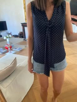 Marine Lorphelin Pyjama Bébé Kitchoun -Femmes Boutique haut h m bleu marine a pois blanc 3 fecf4d24 b8ad 4dd4 99dc ea13ffea30f4