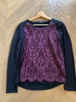 Haut The Kooples En Dentelle Violet Et Noir 18 Haut The Kooples En Dentelle Violet Et Noir -Femmes Boutique haut the kooples en dentelle violet et noir 4