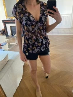 Haut Zara Fleuris -Femmes Boutique haut zara fleuris 4