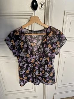Haut Zara Fleuris -Femmes Boutique haut zara fleuris 6