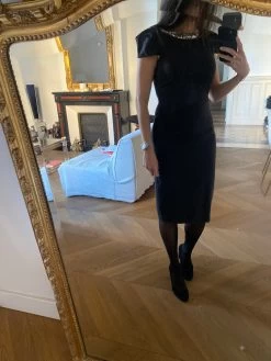 Robe Tara Jarmon En Laine Grise Avec Col Collier -Femmes Boutique image 16d46c9a 624a 4eff 9fe1 de6f1fbf11dc