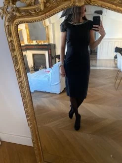 Robe Tara Jarmon En Laine Grise Avec Col Collier -Femmes Boutique image 3c97f30a 3a71 4218 9030 3d50230ed84a