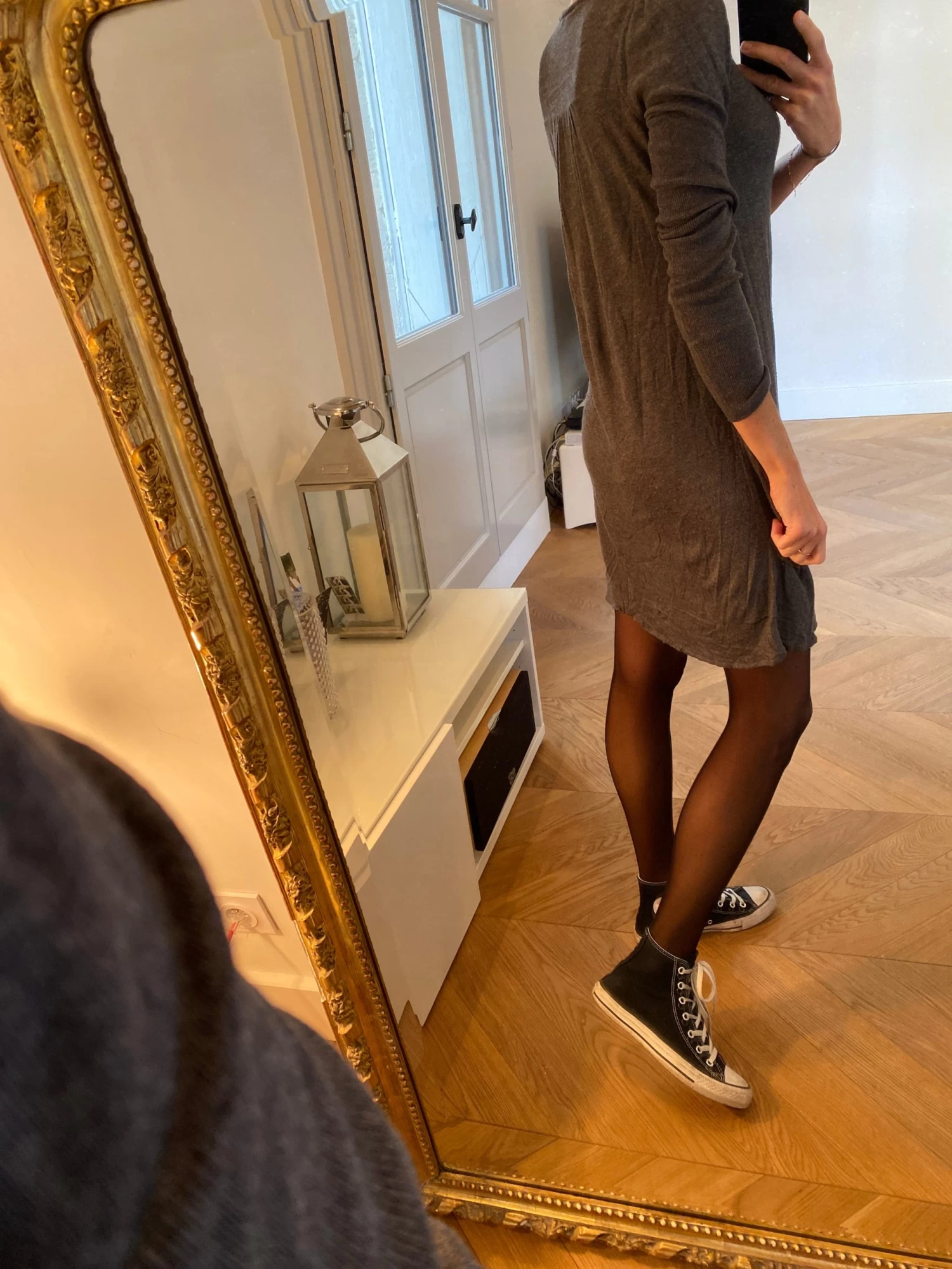 Robe Pull Kookai Grise 6 Robe Pull Kookai Grise â Image 4