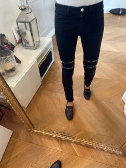 Jean Slim Noir Sandro Fermetures