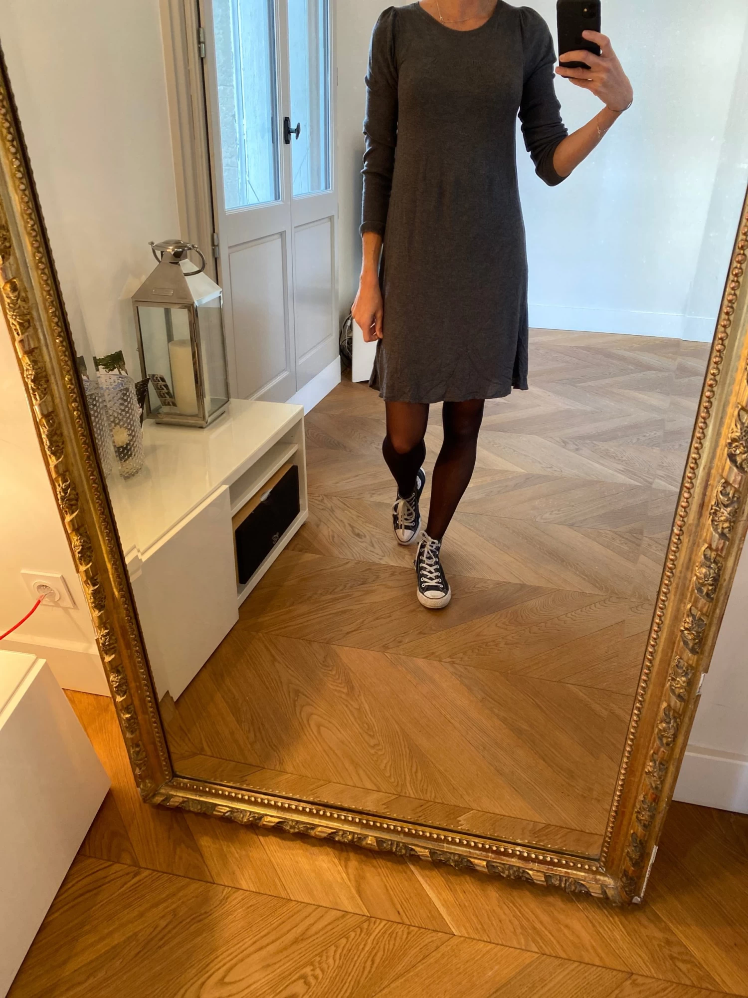 Robe Pull Kookai Grise 5 Robe Pull Kookai Grise â Image 3