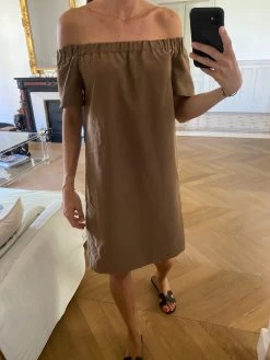 Robe H&M Kaki épaules Dénudées