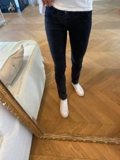 Pantalon Maje Noir Effet Délavé