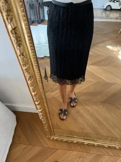 Jupe Comptoir Des Cotonniers Neuve Noire Dentelle