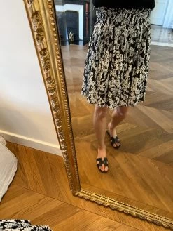 Jupe Js Millenium Plissée Noire Et Blanche